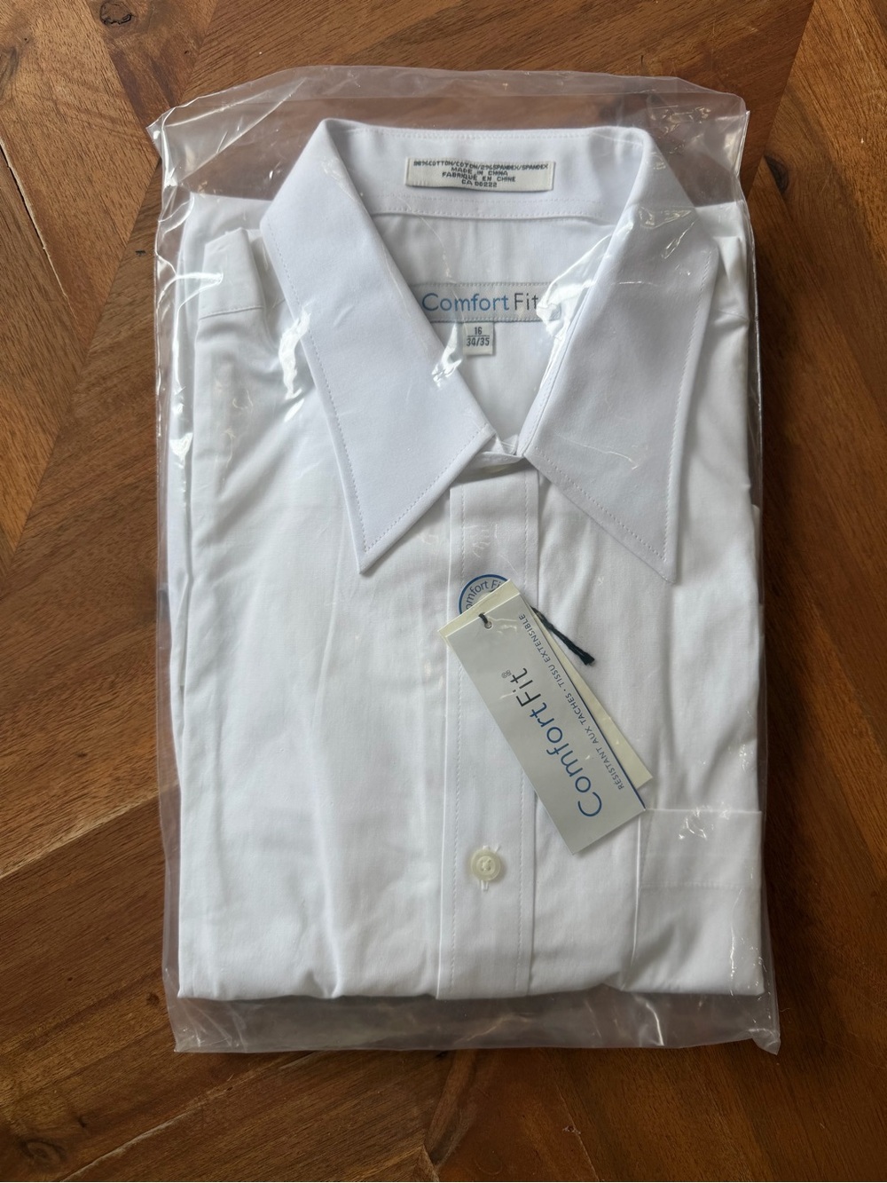 Vintage Men’s Dress Shirt 2000s Sears Comfort Fit 16 34/35 Deadstock